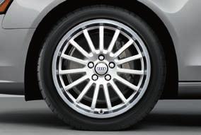 18" 15-spoke design wheels An impressive, clean, deep-dish design makes this 15-spoke wheel the perfect complement to your A4. Features Ibis White spokes with polished lips.