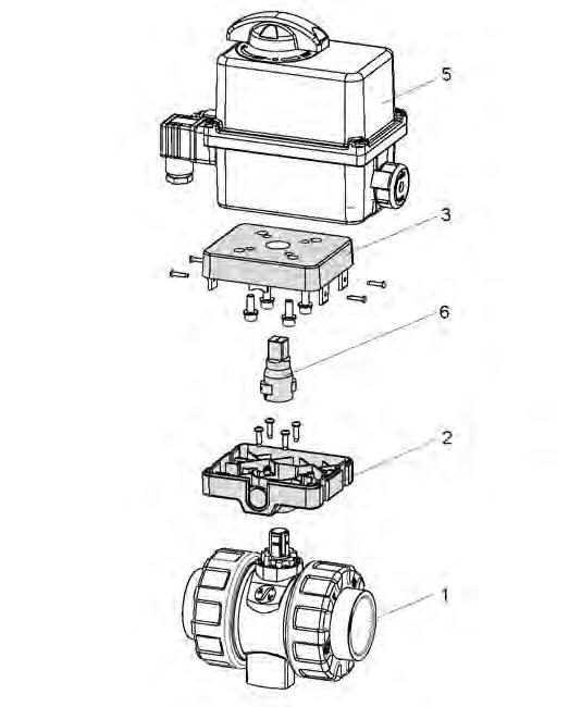 Ball Valve C 00 position 3 5 6 quantity designation ball valve mounting box, lower