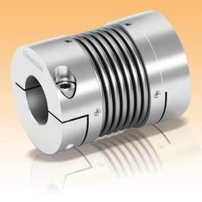 - bellow coupling: introduction Hubs made in aluminum fully turned and bellow in stainless steel. Suitable for applications with high temperatures (> 300 C). High torsional rigidity and low inertia.
