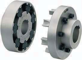 The is conducted through elastomer flexibles, so the coupling has typically flexible rubber properties.