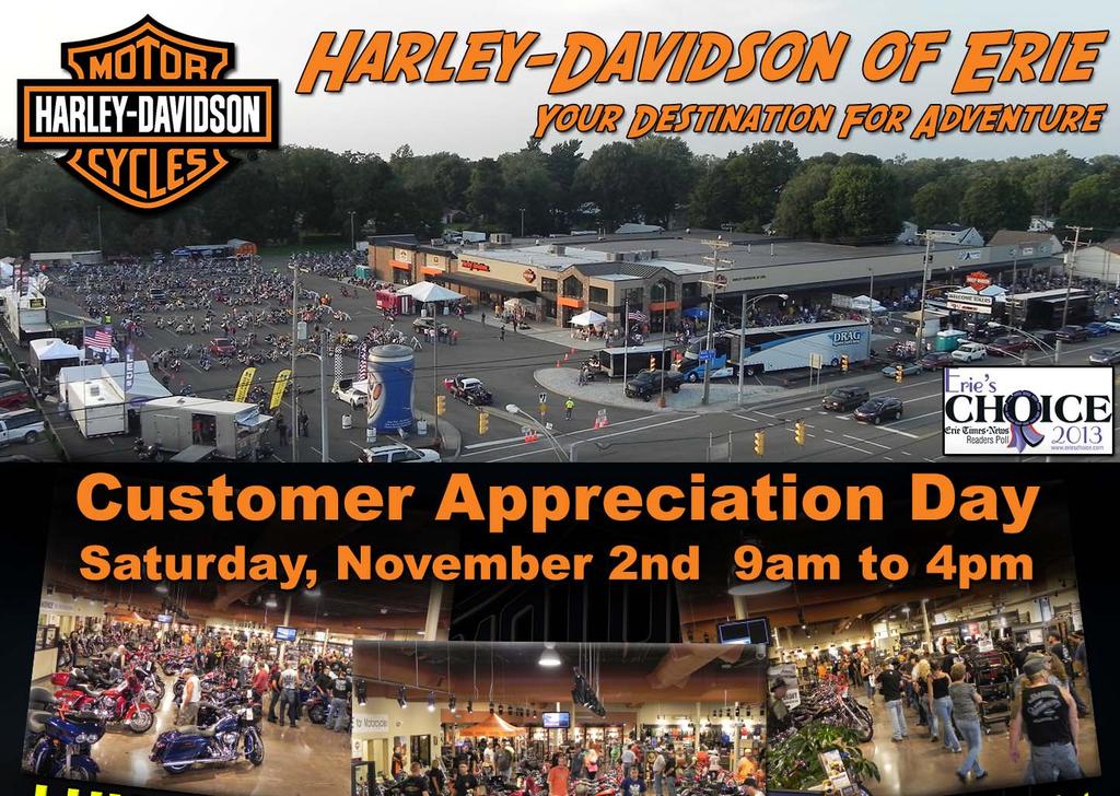 Customer Appreciation Day November 2 We host this event to say THANK YOU to our customers for your