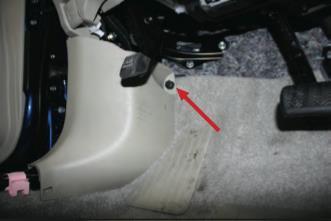 Remove driver side door scuff plate.