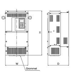 Wall-mounted Inverters (NEM 1) Figure Figure 0-V / 400-V class inverters of 0.