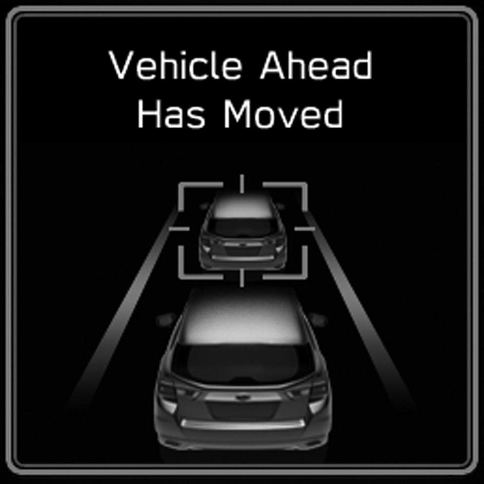 Lead Vehicle Start Alert Lead Vehicle Start Alert When the vehicle stopped in front starts to move, the Lead Vehicle Start Alert notifies the driver by indicator on the combination meter display and