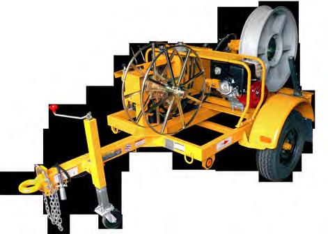 CABLE PULLING Sidewinder Fiber Optic Cable Puller The GMP Sidewinder, Trailer Mounted Fiber Optic Puller has been designed to exceed the requirements of installing underground telecommunication
