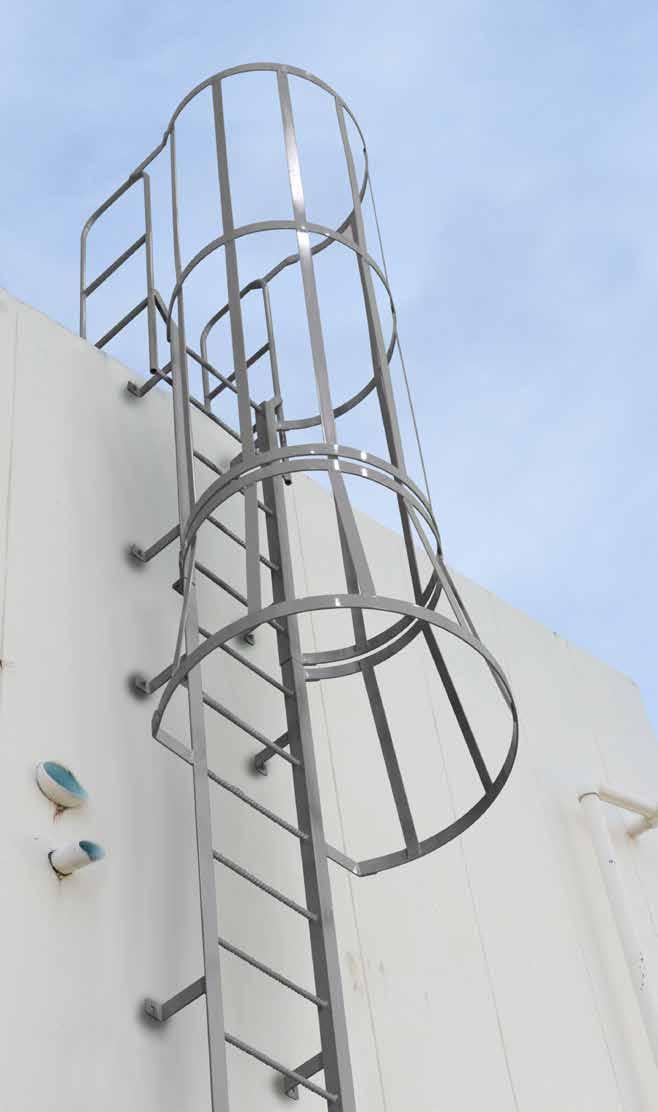 FIXED LADDERS Fixed Steel Ladders SERIES "F" & SERIES "M" COTTERMAN FIXED STEEL LADDERS are designed for use where safe, solid vertical climbing access is required.