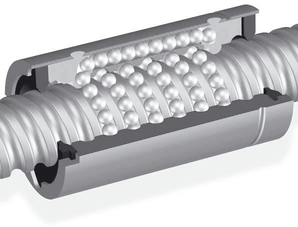THOMSON NEFF manufactures ball screw nuts with three different ball recirculation systems depending on the diameter and lead of the shafts used.