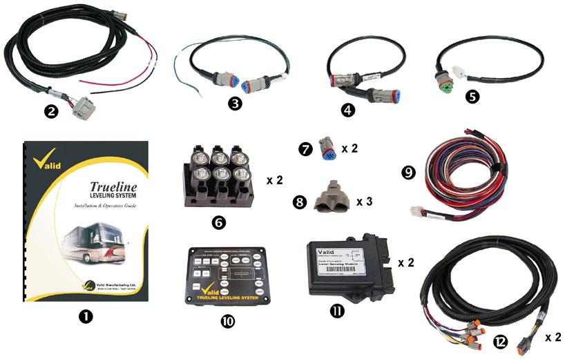 WHAT YOU GET IN THE BOX When you unpack your VTL01K011 Trueline Leveling System, the following components should be included: 1. VTL01K011 Installation & Operation Manual 2.