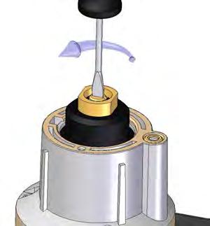 Step pressure adjustment (see fig. 12.) 1. Remove the cap from top of the coil by loosening both screws. 2.