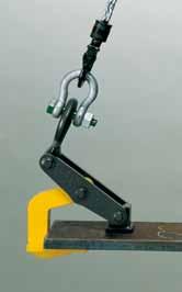 Tigrip Load Hoisting Tackle Grabs & Clamps Lifting clamp model TWH 1500-5000 The TWH lifting clamp, when used in pairs, is well-suited for horizontal transport of individual and bundled plates.