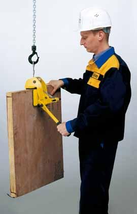 Tigrip Load Hoisting Tackle Grabs & Clamps Board clamp model TPZ 400-750 The TPZ clamp is made for lifting and vertically transporting