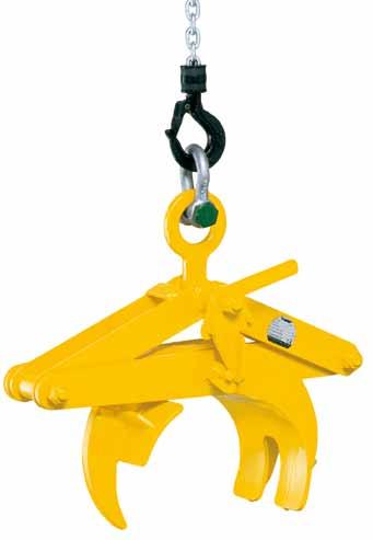 Tigrip Load Hoisting Tackle Grabs & Clamps Roundstock grab model TRU 100-4000 The TRU roundstock grab picks up roundstock and pipe material up to 600 in diameter quickly and safely.