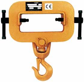 Tigrip Load Hoisting Tackle Clamps & Tine hooks Tine hook model TZH 1500-10000 For fastening hoisting equipment and loads to forklift tines.