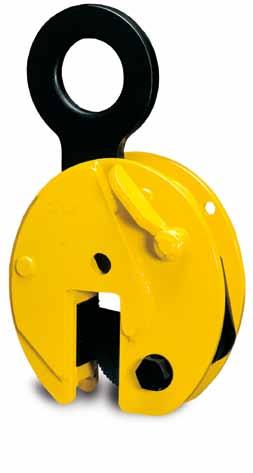 Tigrip Load Hoisting Tackle Grabs & Clamps Plate clamp with safety lock model TBL 4000-30000 This clamp is primarily used for transporting single steel plates in the vertical position, as well as