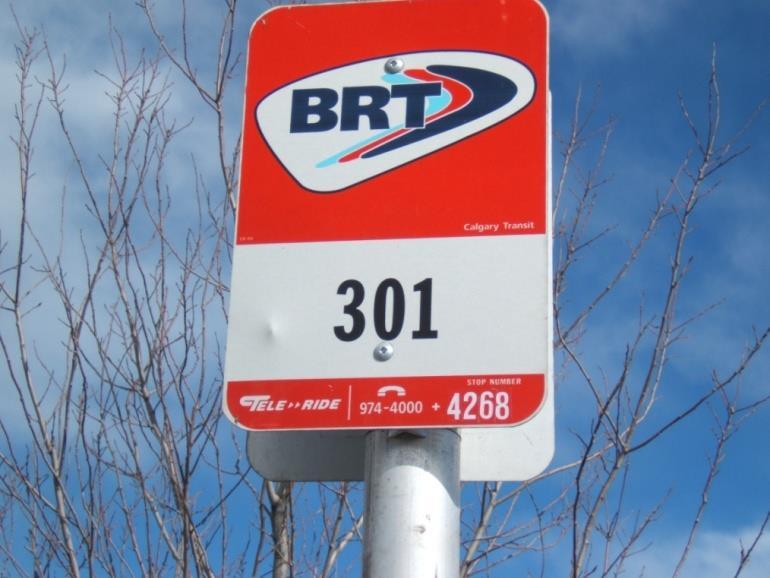 Bus Rapid Transit (BRT) in Calgary Route 301 North-Downtown-West (2004) Route 305 Bowness / 17 Ave SE