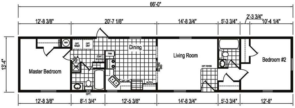 AREA: 880 SQ. FT.