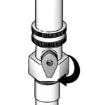 Screw power flush attachment to garden hose. Close valve. ti9344a 13. Open lever on Power Flush attachment. 8. Turn on water. Open valve.