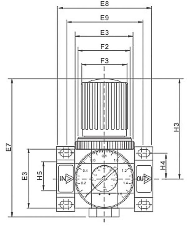 DENOMINATION MATERIAL Pressure knob Regulator cap Regulator nut S5C 4 Adjusting spindle S5C 5 Pressure spring SWC 6 Fixed ring 606-T6 7 One part of membrane 9