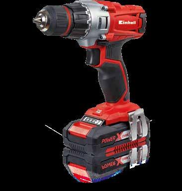 Cordless Drill CORDLESS DRILL TE-CD 18/2 Li Article complete WITH two batteries! Li-ion battery voltage / capacity Charging time 18 V / 1.