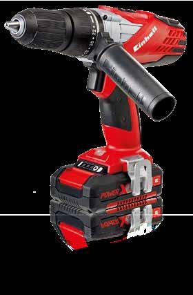 Cordless Impact Drill CORDLESS IMPACT DRILL TE-CD 18-2 Li-i Article available WITH or WITHOUT a battery! Article No. Li-ion battery voltage / capacity 18 V / 1.