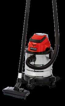 Cordless Wet and Dry Vacuuum Cleaner CORDLESS WET AND DRY VACUUM CLEANER TC-VC 18/20 Li S - Solo Li-ion battery voltage / capacity 18 V / Suction power Tank volume Product weight 80 mbar 20 l 3.