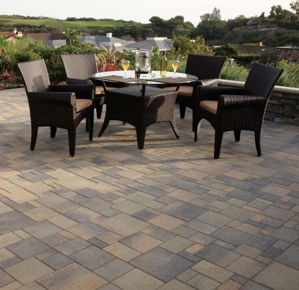 INFINITY COBBLE I COLLECTION The Infi nity Cobble Collection, with its infi nite design possibilities, delivers dramatic paving stone and slab-stone solutions to your individual needs.