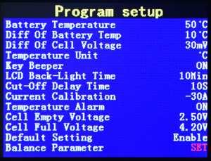 Program Setup LiPo & LiFe, LiTo Battery Management System BMS16T/BMS24T V1.22 1.