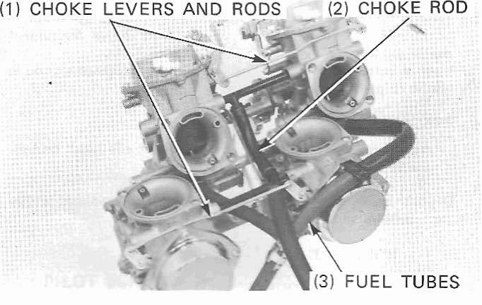 NOTE - If you replace the pilot screw in one carburetor, you must replace the pilot screwr in the other carburetors for