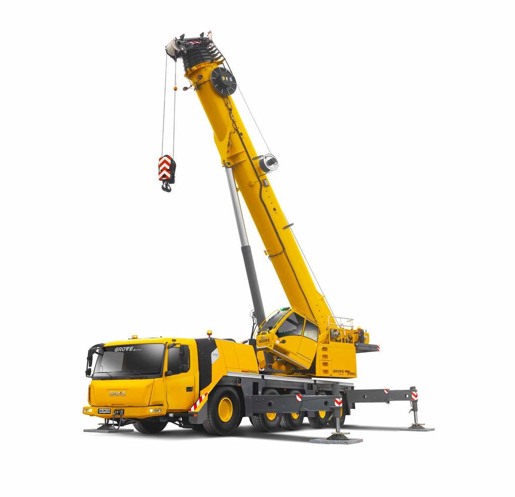 GROVE GMK5150L Any lift. Anywhere. The GMK5150L provides maximum versatility, roadability and strong capacities to give you one of the best five-axle cranes available on the market.