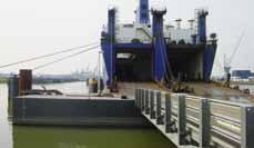 RoRo s Janson s Roll on - Roll off systems consist of modular steel pontoons creating a floating platform in combination with a link span from modular steel bridge elements.
