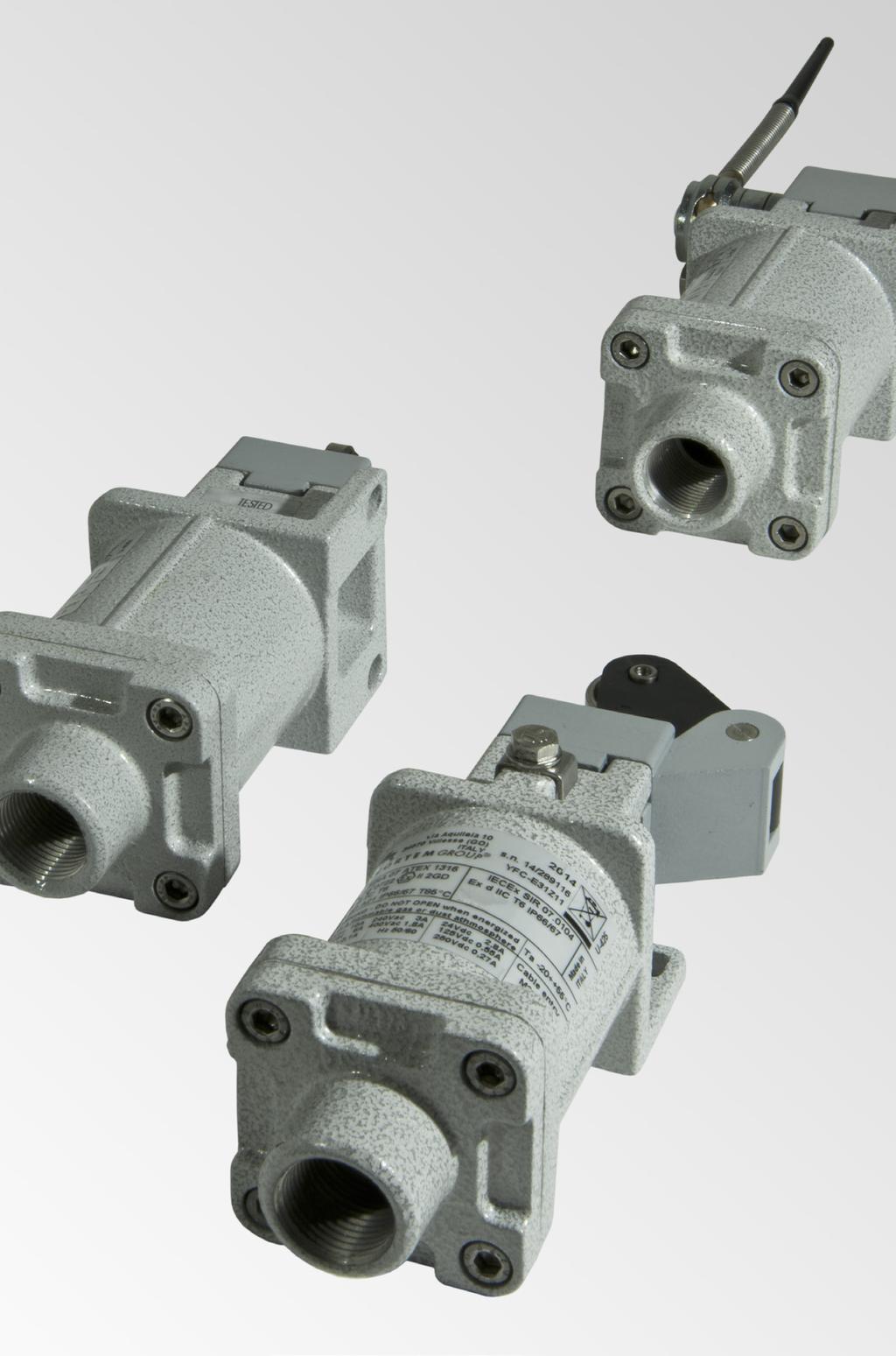 Ex d YFC Limit switch 24 operating head types - Group IIC - Zone 1, 2, 21, 22 - Aluminium alloy - Easy installation, wiring and