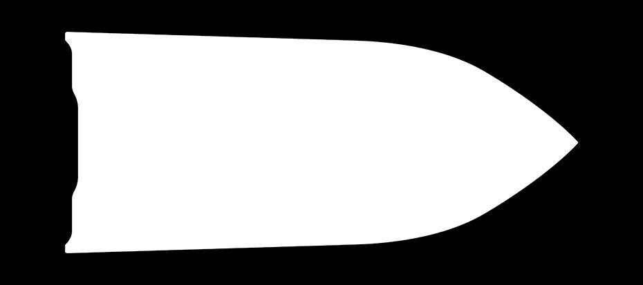 5" 220 cm Chine Width 72" 183 cm Max Depth 39" 99 cm Max Cockpit Depth 24'' 61 cm Transom Height 20'' 51 cm Deadrise 12 Weight (Boat only, dry) 1,185# 538 kg Max Weight Capacity 1,450# 658 kg Max