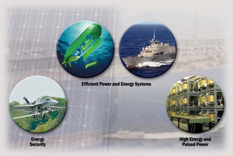 Naval Power & Energy S&T Vision: Increase Naval forces freedom of action through energy security and efficient power systems. Increase combat capability through high energy and pulsed power systems.