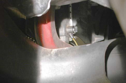 valve. 7. The strut tower brace must be removed to ease installation.