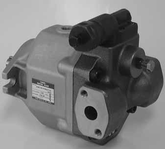 " " Series Variable Displacement Piston Pumps AR Axial Port Type AR Side Port Type "AR" series variable displacement pump has been developed
