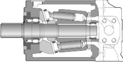 Operation with HF pressure fluids is possible with reduced technical dat (Sizes 71...500) Sizes 16...40: 2-hole flange Sizes 71.
