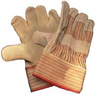 Work Gloves W/ cuff. Grain palm leather.