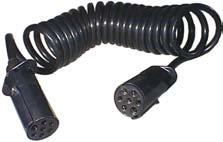 180613 Electrical coil w/ 2 plastic trailer 7-pin plugs (12N).