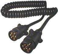180372 Electrical coil w/ 2 plastic trailer 7-pin plugs (12N).