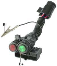 Workshop and Test Equipment Features: - Test light to check indicator lamp.