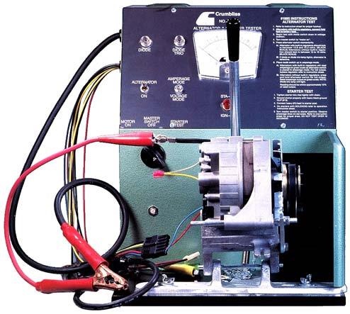 Test Benches Alternator / Starter Tester 1/3 HP., Full Output Testing, All Electric 210631 Specifications:... 230/240 V. AC. 50/60 Hz. Weight:... 45 kg. Measures:... 381 x 571 x 470 mm.