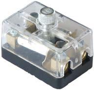 Fuse Boxes For Torpedo fuses. Transparent cover. W/ 8 Amp. torpedo fuses.