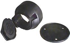 ISO 1724 + 6 contacts. 180108 Std pkg 5 (12N). Black hygrade thermoplastic. Screw terminals.