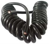 Electrical coil w/ 48 turns - black polyurethane for ABS 2 x 4 mm². / 3 x 1.5 mm². Working L. 4.0 mtr. ISO 4141. 191013 7- core.