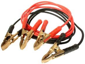 5 mtr. (red / black). 10 mm². 79/0.4 mm. 80 Amp. 192207 2 leads of 2.5 mtr. (red / black). 16 mm². 126/0.4 mm. 100 Amp. 192208 2 leads of 2.5 mtr. (red / black). 25 mm². 188/0.4 mm. 120 Amp.