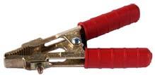 Moulded brass clips for 16 mm 2. cable. 275 Amp. 192386 Std pkg 5 Red handle.