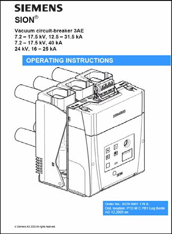 a Rating plate type 3TL6 Operating instructions for circuit-breaker and contactor 10.