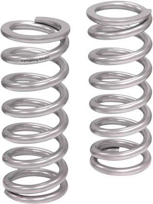 The springs can compress until the coils touch without damaging the springs or causing them to take a set, which ultimately changes the ride height.