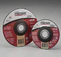 Premier redcut DEPRESSED CENTER WHEELS Better Tier / Zirconia Alumina Engineered for cutting pipe, plate and all types of carbon and stainless steel and various hard alloys.