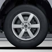 00 PURE - 160.00 PROGRESSIVE 192.00 PROGRESSIVE 17-inch six-twin-spoke light-alloy wheel (4), vanadium silver 255/65 tyres R1A 405.